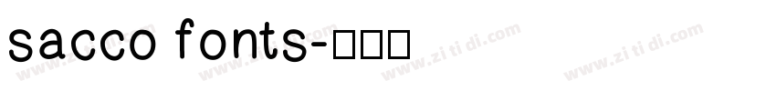 sacco fonts字体转换